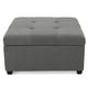 preview thumbnail 44 of 51, Carlsbad Tufted Square Storage Ottoman by Christopher Knight Home