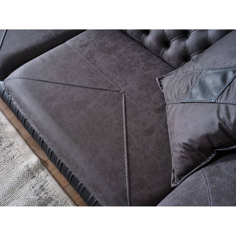 Oak & Stone 2 Pieces Living Room Sets 1 Sofa 1 Loveseat