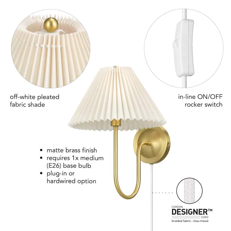 Globe Electric 91010460 Evangeline 15" Tall Wall Sconce