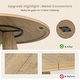 preview thumbnail 5 of 6, 47" Modern Wood Round Dining Table for 4-7 People