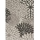 preview thumbnail 39 of 112, Nourison Aloha Floral Modern, Indoor/Outdoor Area Rug 3'6" x 5'6" - Silver/Grey