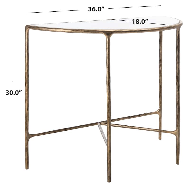 SAFAVIEH Couture Constanca Forged Metal Console Table - 36" W x 18" L x 30" H - 36"W x 18"D x 30"H