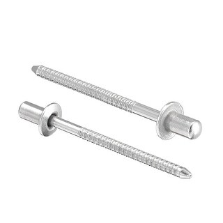 Uxcell Aluminum Pull Rivets – 4mm Diameter, 6mm Grip Length, Silver Tone, 120-Pack, For Indoor & Outdoor Use