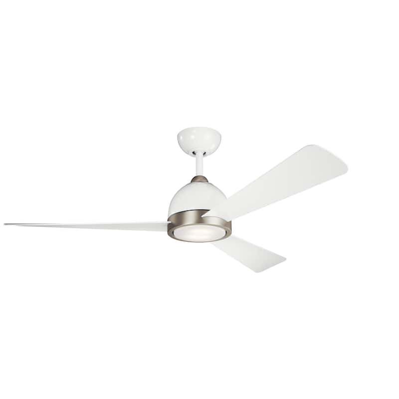 Incus 56-inch LED Ceiling Fan (3-finish options) - White