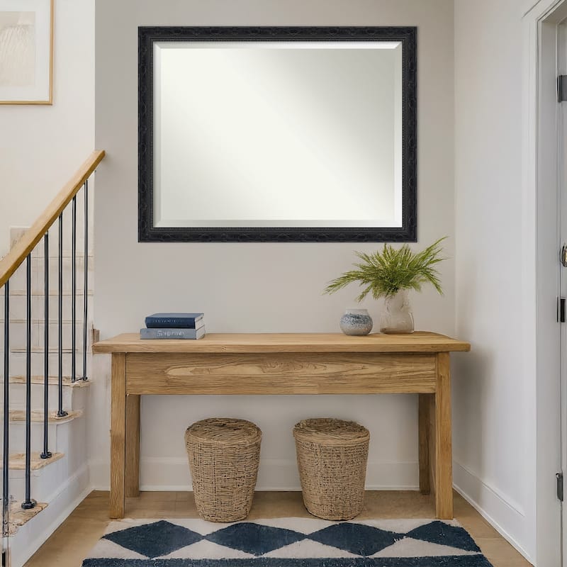 Filigree Beveled Framed Wall Mirror