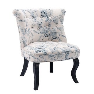 Living Room Chair Traditional Printed Cloth Chair Upholstered Fabric ...