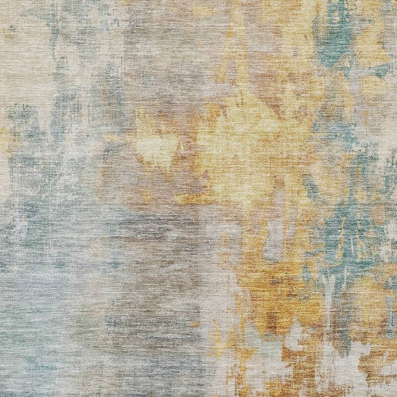 HomeRoots Abstract Transitional Rectangle Outdoor Rug