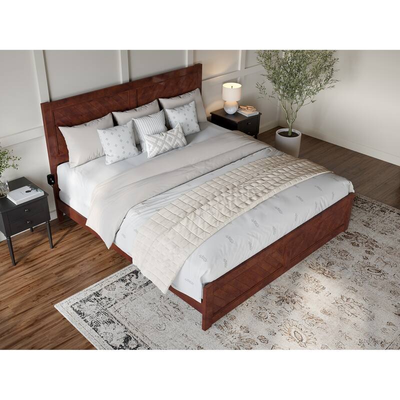 Canyon Foundation Bed Frame with Matching Footboard