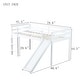 preview thumbnail 18 of 41, Twin Size Low Loft Bed with Slide, Ladder, Safety Guardrails, and Underbed Play and Storage Space for Boys Girls