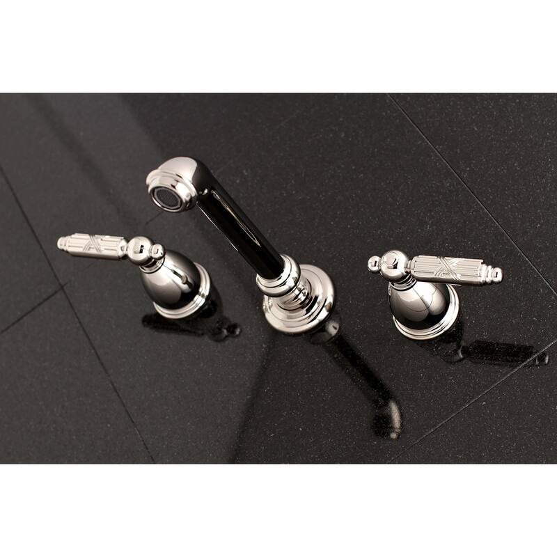 Kingston Brass Georgian 3-Hole Wall Mount Roman Tub Faucet