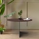 preview thumbnail 12 of 33, Valore Modern Wood Side End Table W Acrylic Base - Round Accent Center Coffee Table for Living Room Bedroom Home Office