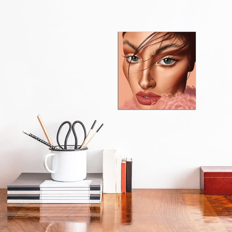 iCanvas "Portrait Of A Girl" by Teodora Jelenic Canvas Print - 12x12x1.5