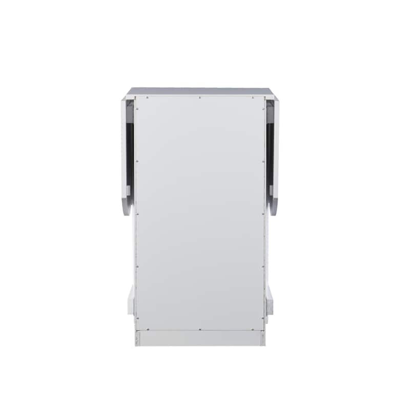 SEI Furniture London White Fold-out Organizer and Craft Desk