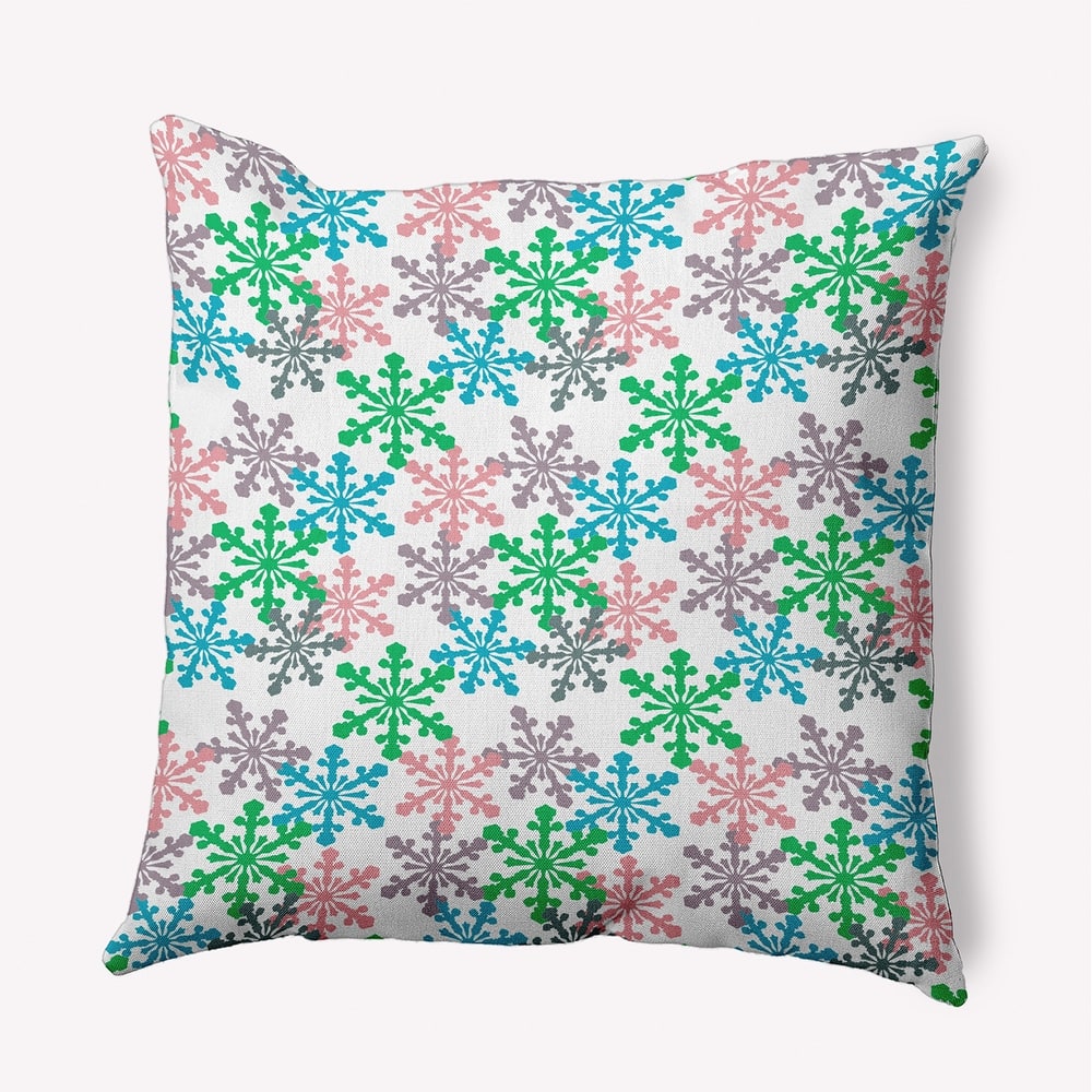 Snow Fall Winter Indoor/Outdoor Throw Pillow