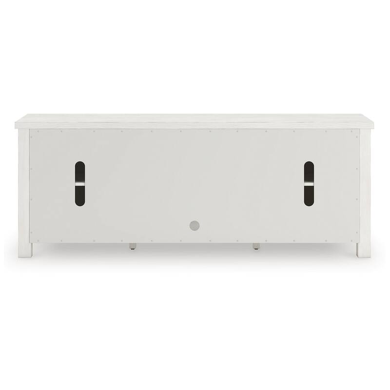 Signature Design by Ashley Robbinsdale Antique White 72" TV Stand for TVs up to 82" - 72"W x 18"D x 27"H