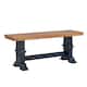 Option Oak Top with Antique Dark Denim Base
