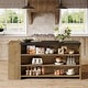 preview thumbnail 4 of 5, 55 Inches Farmhouse Kitchen Island with Storage for Kitchen, Dining Room