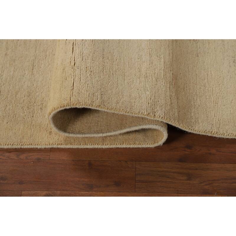 Gabbeh Modern Runner Rug Handmade Wool Carpet - 3'1"x 9'9"