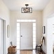 preview thumbnail 5 of 61, Zjvaive 3-Light Rectangular Semi Flush Mount Ceiling Light Farmhouse Metal Cage Light Fixture