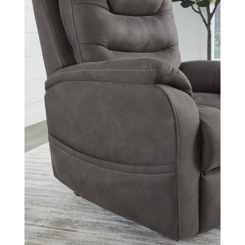 Signature Design by Ashley Snowfield Dark Gray Power Lift Recliner