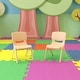 preview thumbnail 18 of 56, 2 Pack Plastic Stackable Preschool Chair with 10.5" Seat Height - 14"D x 12.5"W x 20"H Natural