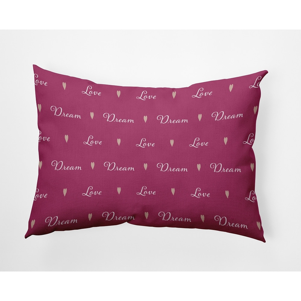 Love Dream Valentines Day Decorative Throw Pillow