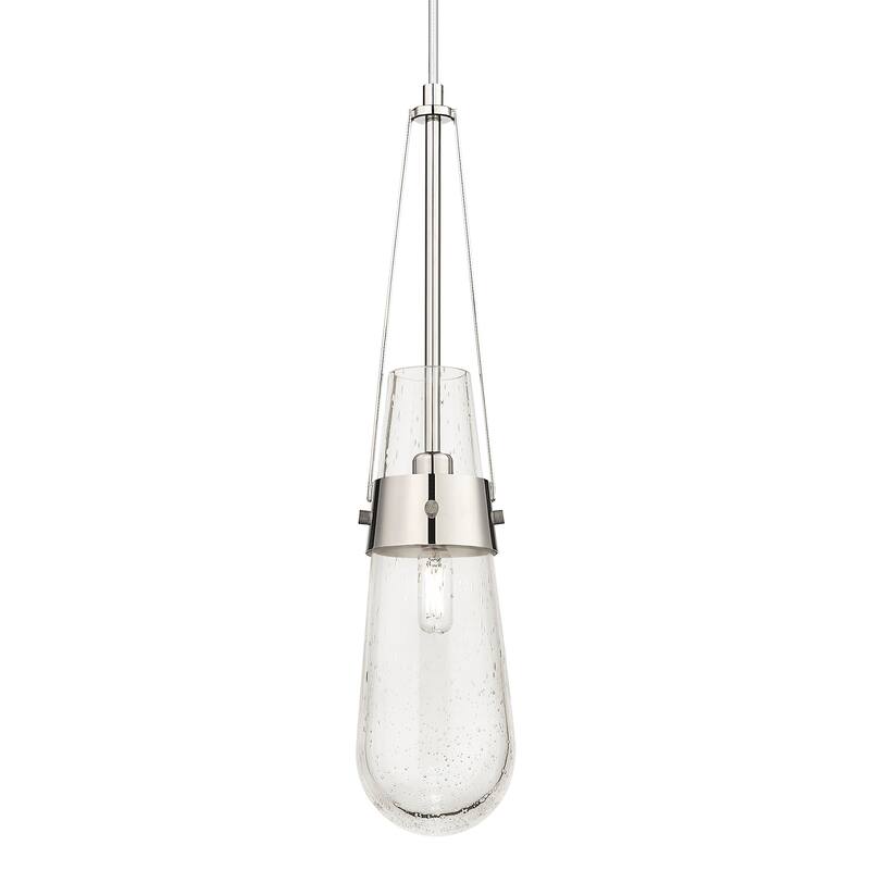 Innovations Lighting 452-1P-G452-4SDY Milan 4" Wide Mini Pendant with - Polished Nickel