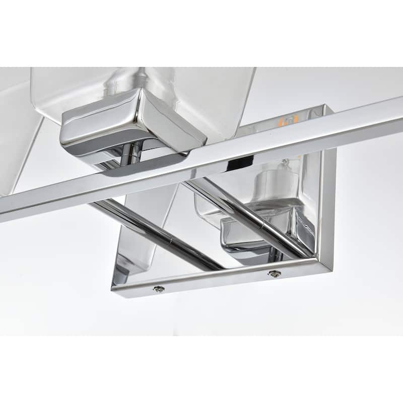 Merlin 1 Light Black and Clear Bath Sconce