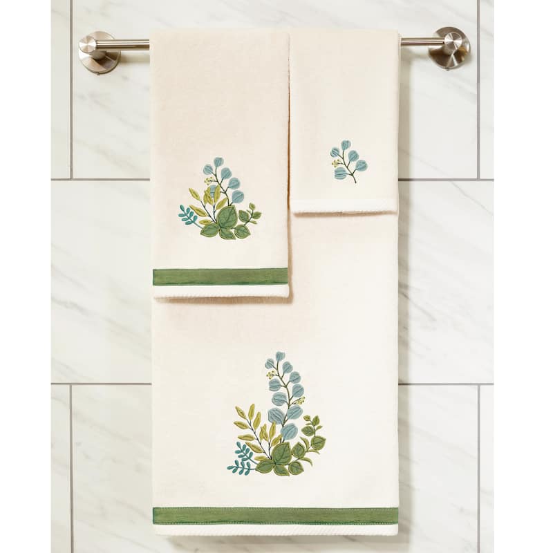 Authentic Hotel and Spa Turkish Cotton Botanica 2 PC Hand Towel Set