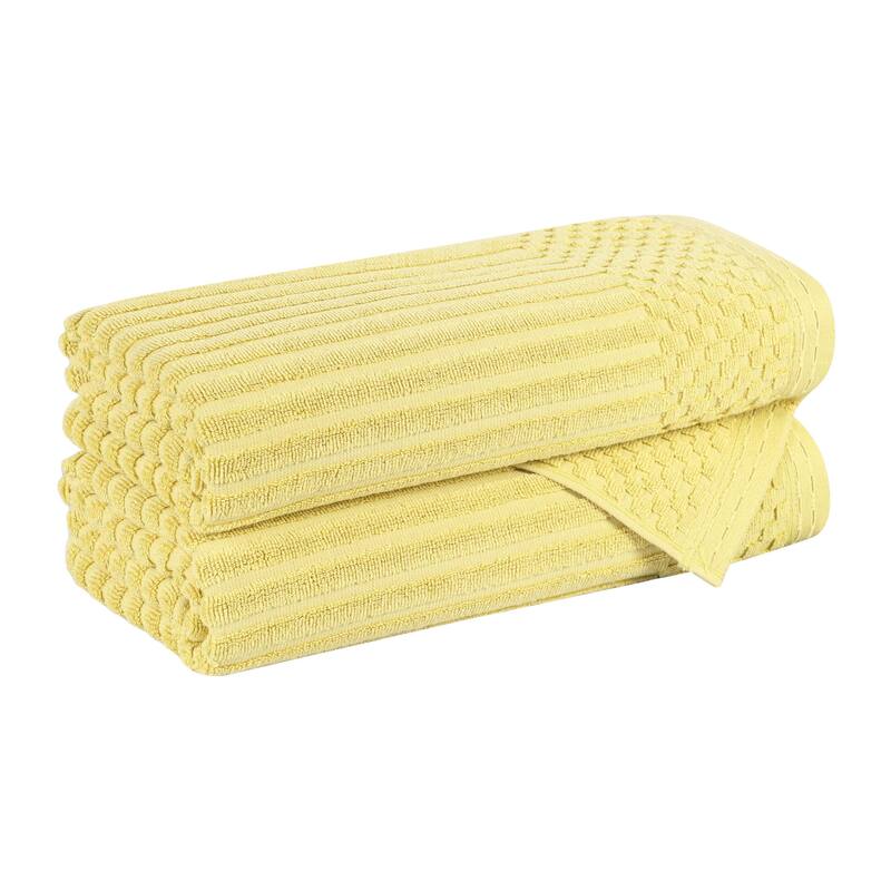 Superior Soho Ribbed Cotton Bath Towel Set of 2