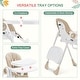 preview thumbnail 4 of 5, Foldable High Chair for Babies and Toddlers with Adjustable Height & Footrests