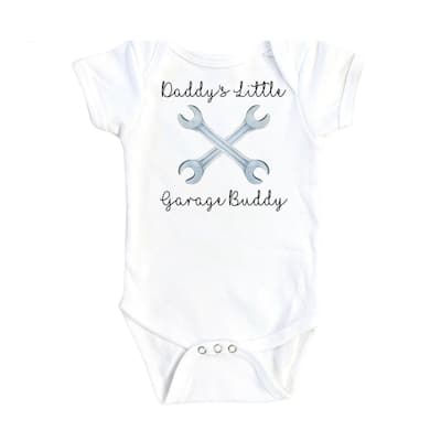 Mechanic Garage - Baby Boy Girl Clothes Infant Bodysuit Funny Cute Newborn