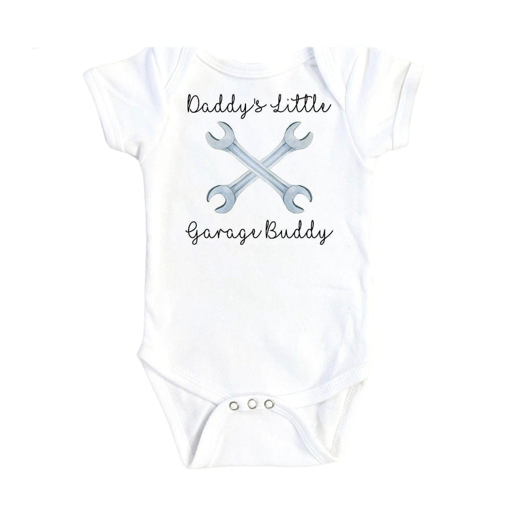 Mechanic Garage - Baby Boy Girl Clothes Infant Bodysuit Funny Cute Newborn