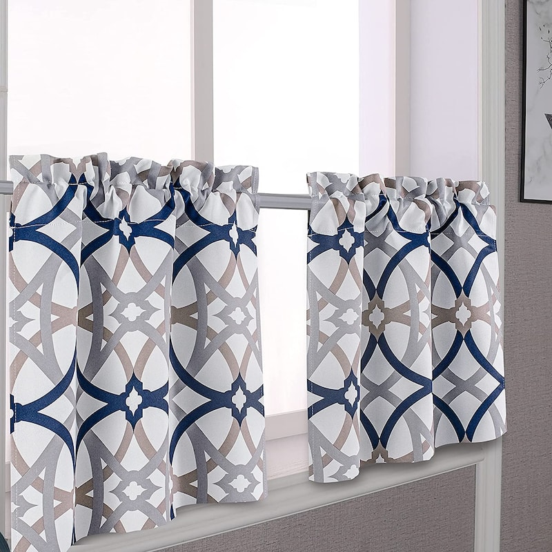 DriftAway Alexander Spiral Geo Trellis Pattern 3 Pieces Kitchen Set