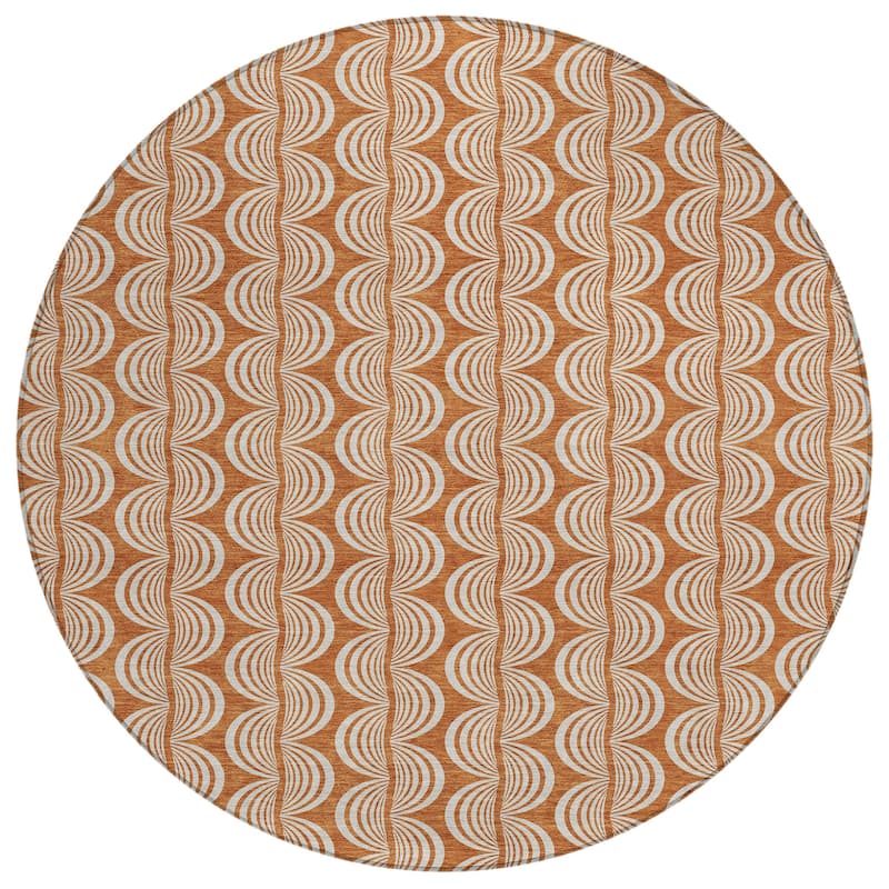 Machine Washable Indoor/ Outdoor Contemporary Chantille Rug
