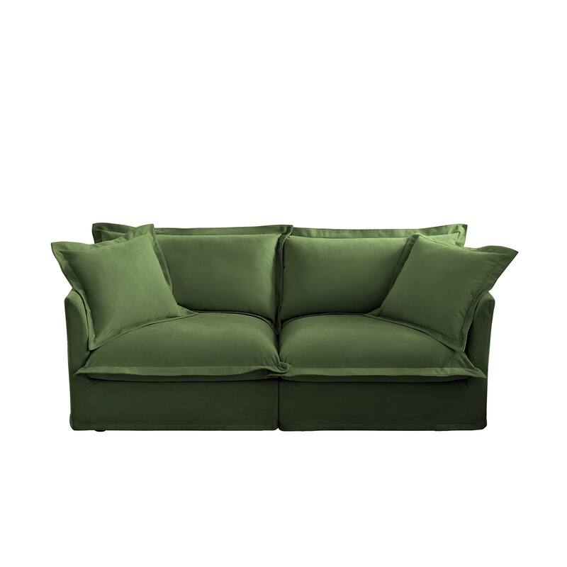 83.4″ Chenille Modular 3-Seater Sofa with Washable Covers & 300 lb Capacity