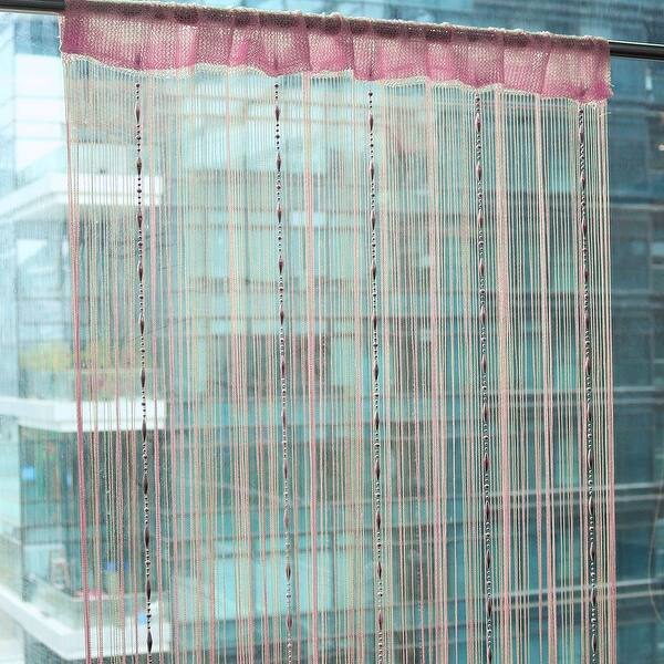 Shop Drop Beaded Chain String Curtain Voile Net Panels For Room