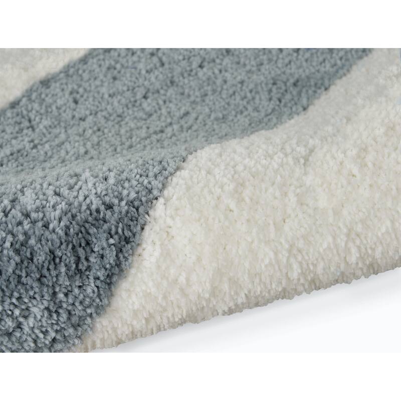 Calvin Klein Chicago Shag Banded Area Rug