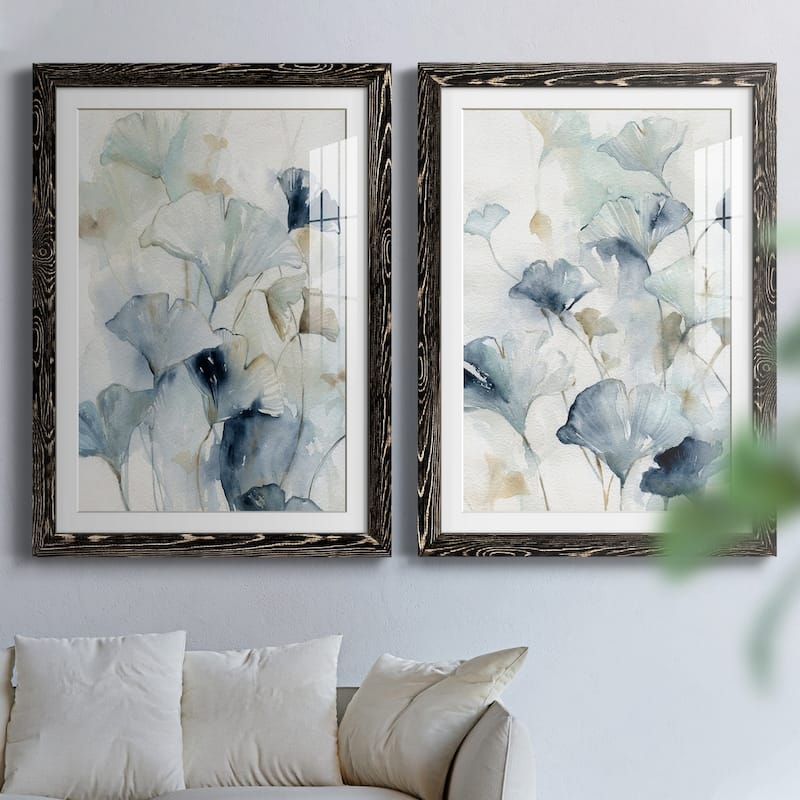 Indigo Ginkgo I-Premium Framed Print - Ready to Hang