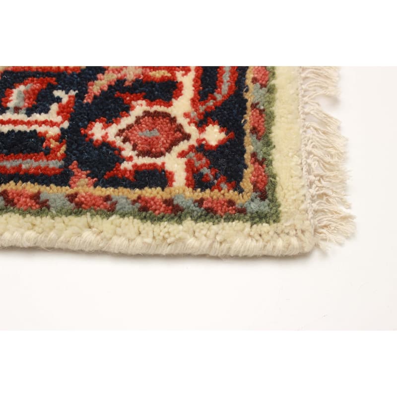 ECARPETGALLERY Hand-knotted Serapi Heritage Cream Wool Rug - 2'7 x 17'8