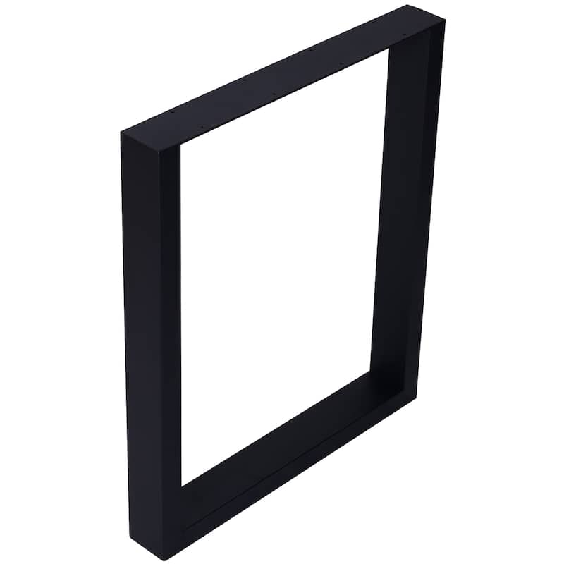 28" Square Table Legs, Wide Metal Table Legs , Heavy Duty Steel Desk Legs Table Leg Dining Table Legs Coffee Desk Leg, Set of 2