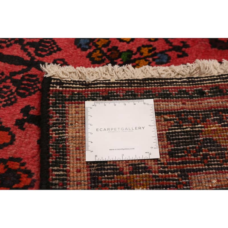 ECARPETGALLERY Hand-knotted Kayseri Red Wool Rug - 3'10 x 12'10