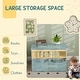 preview thumbnail 3 of 7, Qaba Toy Storage Organizer, Kids Bookshelf with 2 Drawers, Toy Shelf, Large Top, Toy Organizer for Bedroom, Nursery, White