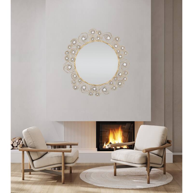 Varaluz Ethereal Rose Wall Mirror - Havana Gold Ombre
