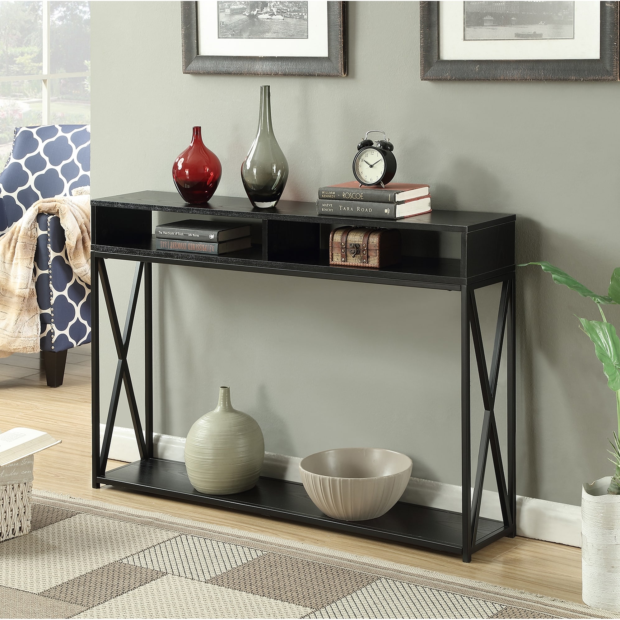 Convenience Concepts Tucson Deluxe Console Table with Shelf