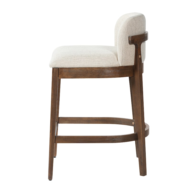 Christopher Knight Home - Calista Modern Wooden Upholstered Counter Stool