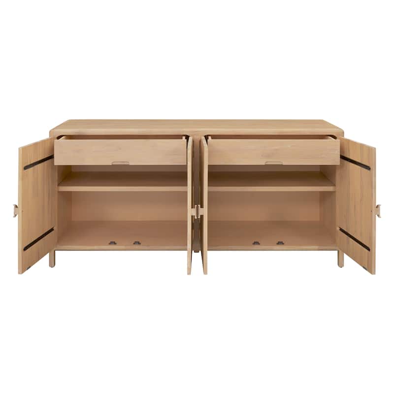 NPD Furniture Hansville Sideboard 4 Doors with 2 Inner Drawers