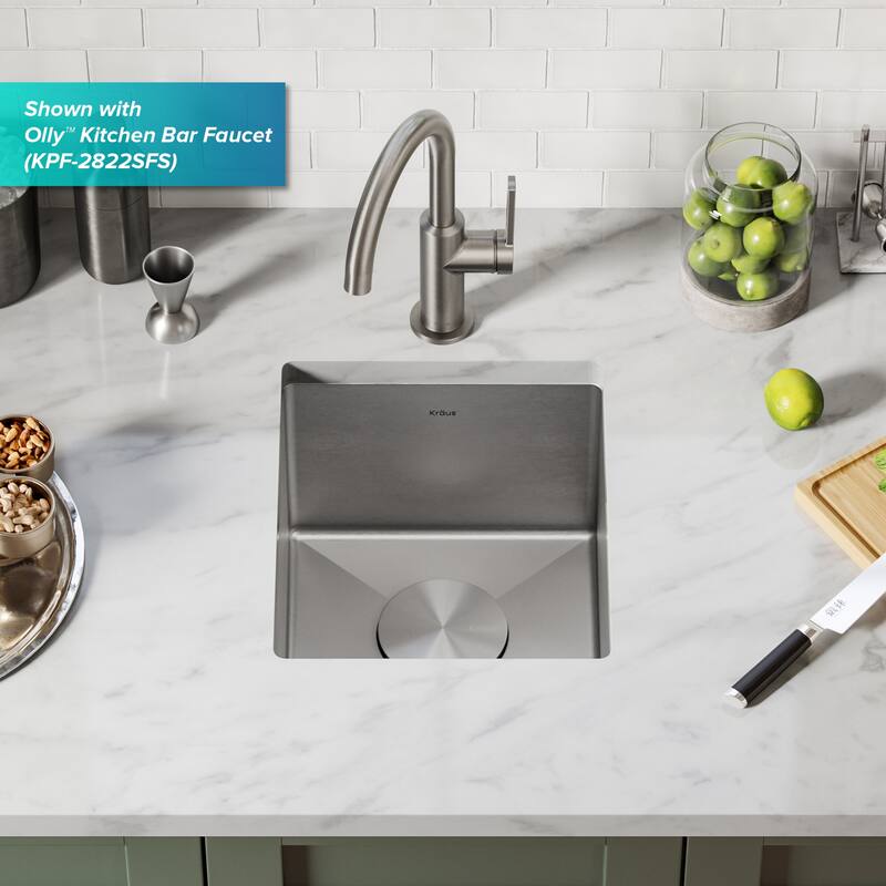 KRAUS Standart PRO Undermount Single Bowl Stainless Steel Kitchen Sink