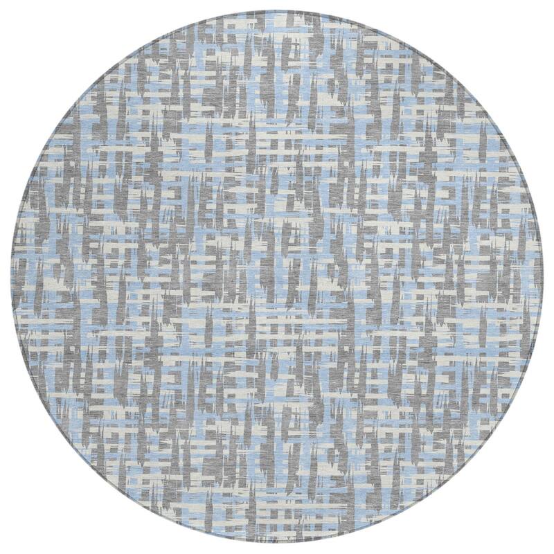 HomeRoots Abstract Transitional Rectangle Outdoor Rug
