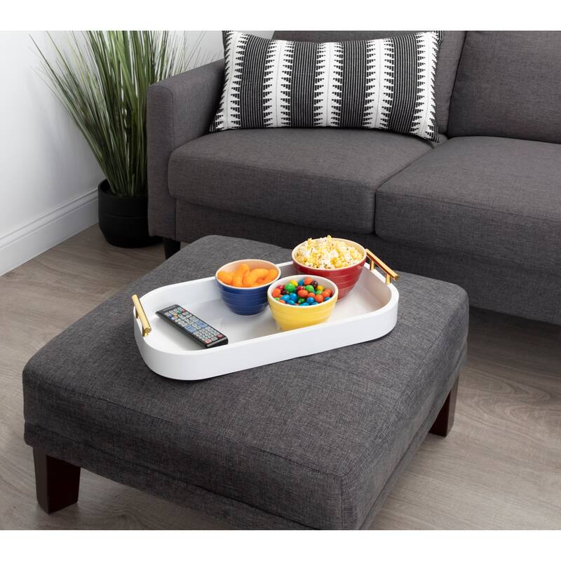 Kate and Laurel Lipton Radius Rectangle Tray - 10x18